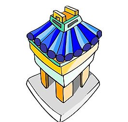 卡通古代建筑