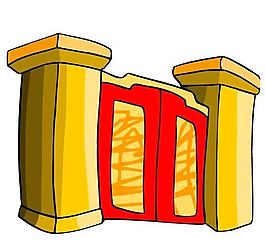 卡通古代建筑