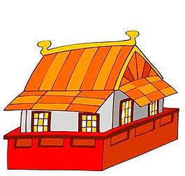 卡通古代建筑