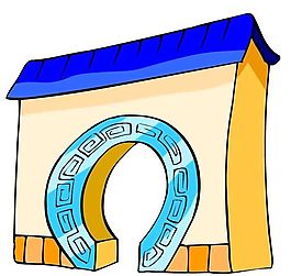 卡通古代建筑