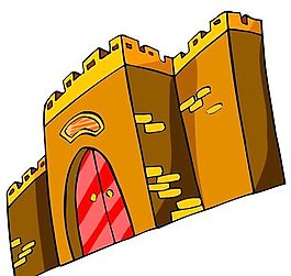 卡通古代建筑