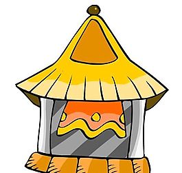 卡通古代建筑