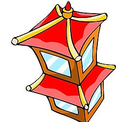 卡通古代建筑