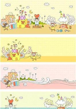 漫画风景 幻想世界 矢量素材 AI_170