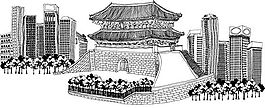 名勝古跡 矢量建筑 矢量素材 AI_22