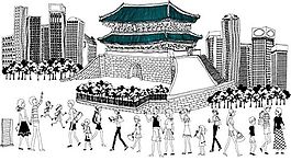 名勝古跡 矢量建筑 矢量素材 AI_01