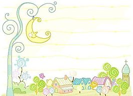 漫畫(huà)風(fēng)光 自然風(fēng)光 矢量素材 EPS_41