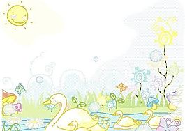漫畫(huà)風(fēng)光 自然風(fēng)光 矢量素材 EPS_28