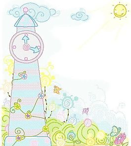 漫畫風(fēng)光 自然風(fēng)光 矢量素材 EPS_15