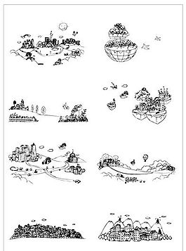 建筑風(fēng)景 筆刷設(shè)計(jì) 矢量 AI格式_0053
