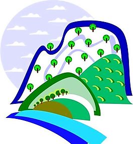 自然風(fēng)光 山水風(fēng)景 矢量 EPS格式_0212