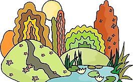 自然風光 山水風景 矢量 EPS格式_0177