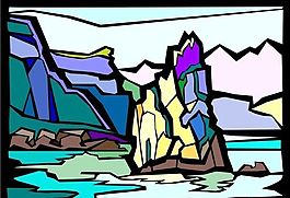 自然風(fēng)光 山水風(fēng)景 矢量 EPS格式_0091