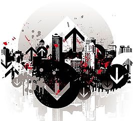 潮流建筑 插画矢量素材 eps格式_02