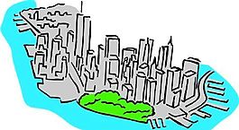 城市風景 風景建筑 矢量 EPS_0226