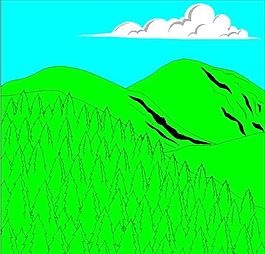 山川景色 風景建筑 矢量 EPS_0089