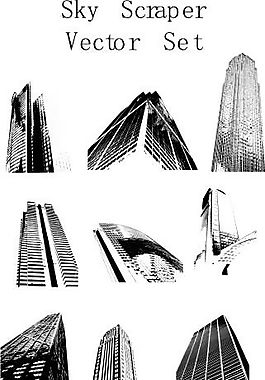 城市建筑 矢量圖案 EPS_0057