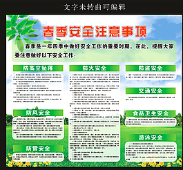 春季安全注意事項(xiàng)圖片