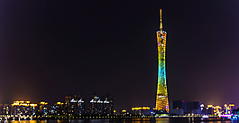廣州塔夜景圖片