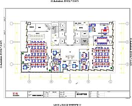 办公室深化cad布局图