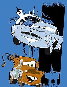 汽車總動(dòng)員 電影卡通形象 矢量AI_23