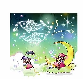 星座卡通图案 矢量AI_15