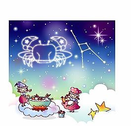 星座卡通图案 矢量AI_14