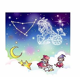 星座卡通图案 矢量AI_09