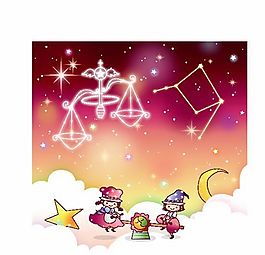 星座卡通图案 矢量AI_03