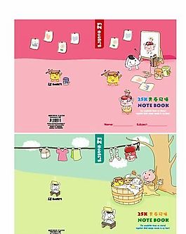 可爱卡通图案 矢量AI_457