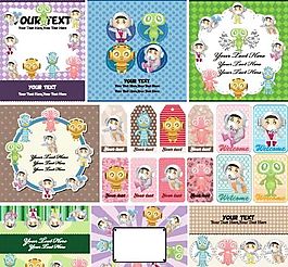 可愛卡通圖案 矢量EPS_398