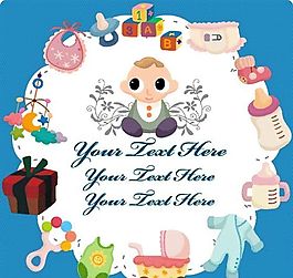可愛卡通圖案 矢量EPS_274