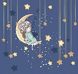 可愛卡通圖案 矢量EPS_089