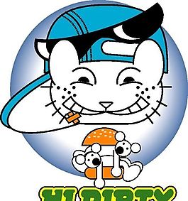 卡通動物印花 矢量CDR_852