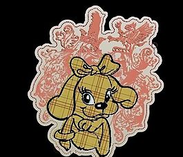 卡通動物印花 矢量CDR_832