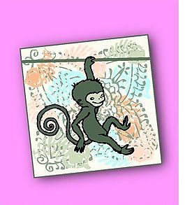 卡通動物印花 矢量CDR_727