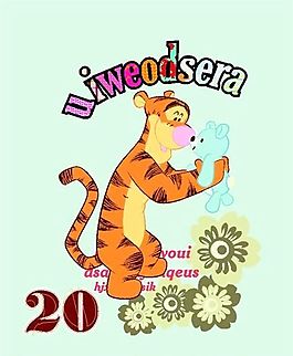 卡通動物印花 矢量CDR_161