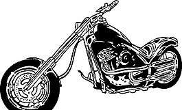 雷霆戰(zhàn)車 摩托車  矢量EPS_106