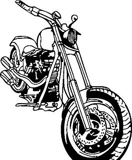 雷霆戰(zhàn)車 摩托車  矢量EPS_101