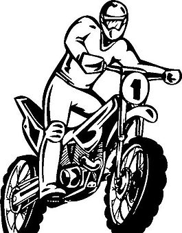 雷霆戰(zhàn)車 摩托車  矢量EPS_099
