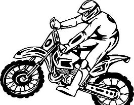 雷霆戰(zhàn)車 摩托車  矢量EPS_096