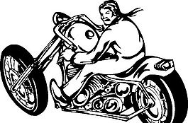 雷霆戰(zhàn)車 摩托車  矢量EPS_090