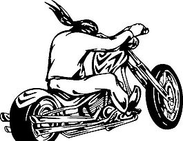 雷霆戰(zhàn)車 摩托車  矢量EPS_089