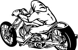 雷霆戰(zhàn)車 摩托車  矢量EPS_076