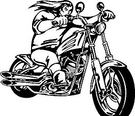 雷霆戰(zhàn)車 摩托車  矢量EPS_075