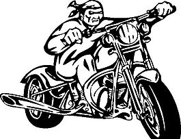 雷霆戰(zhàn)車 摩托車  矢量EPS_059