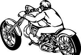 雷霆戰(zhàn)車 摩托車  矢量EPS_058
