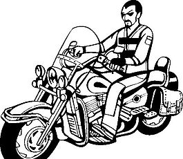 雷霆戰(zhàn)車 摩托車  矢量EPS_033