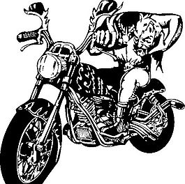 雷霆戰(zhàn)車 摩托車  矢量EPS_016