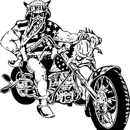 雷霆戰(zhàn)車 摩托車  矢量EPS_013